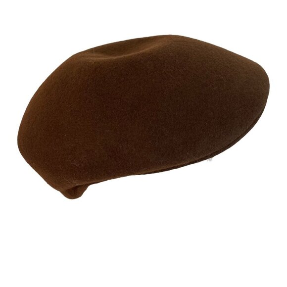 Vintage John Kent Brown Classic Wool Beret Hat - Picture 3 of 8